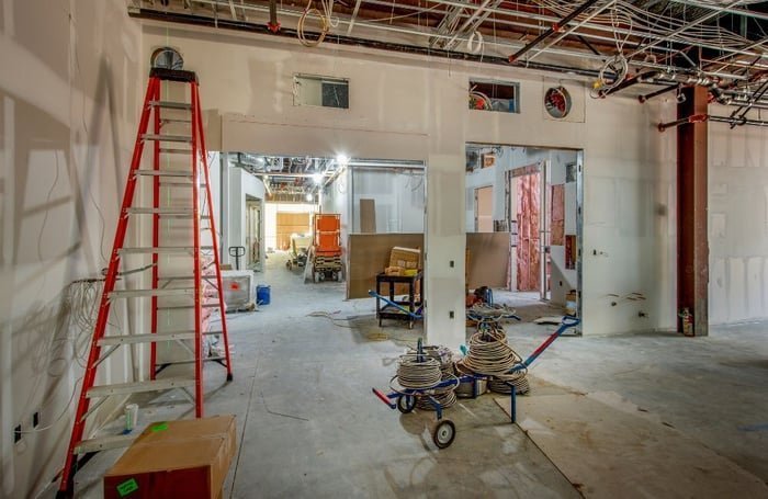 Intérieur de logement neuf avant livraison
